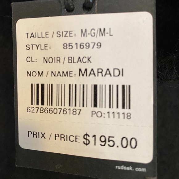 RUDSAK NWT Maradi Sweater Dress M/L Black Wool - Picture 3 of 11